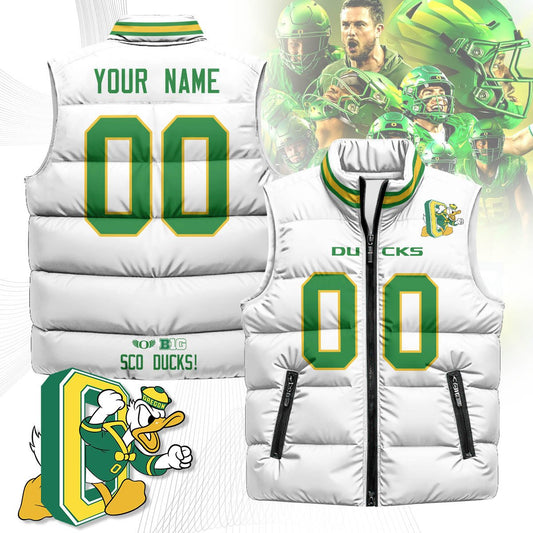 Custom Oregon Ducks Unisex Puffer Vest