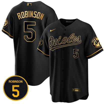 Baltimore Orioles Robinson Patch Cool Base Jersey – All Stitched