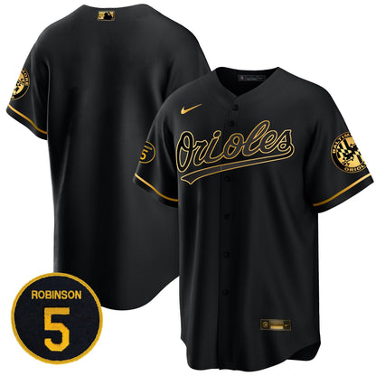 Baltimore Orioles Robinson Patch Cool Base Jersey – All Stitched