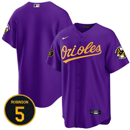 Baltimore Orioles Robinson Patch Cool Base Jersey – All Stitched