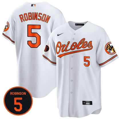 Baltimore Orioles Robinson Patch Cool Base Jersey – All Stitched