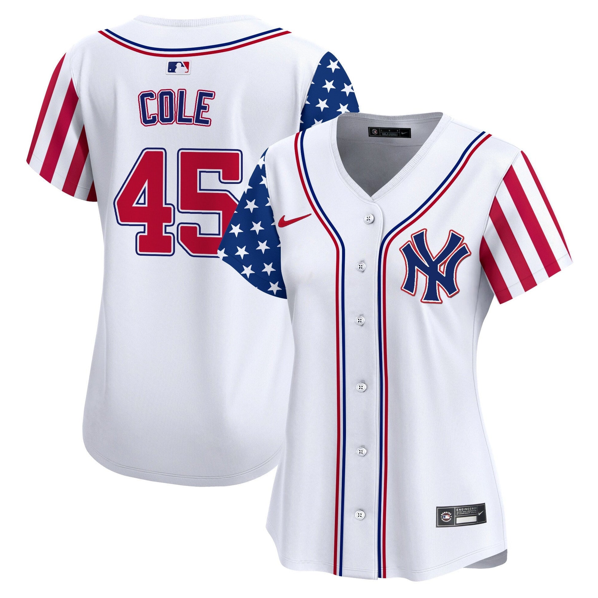 Women's New York Yankees 2024 Independence Day Vapor Premier Limited Jersey - All Stitched