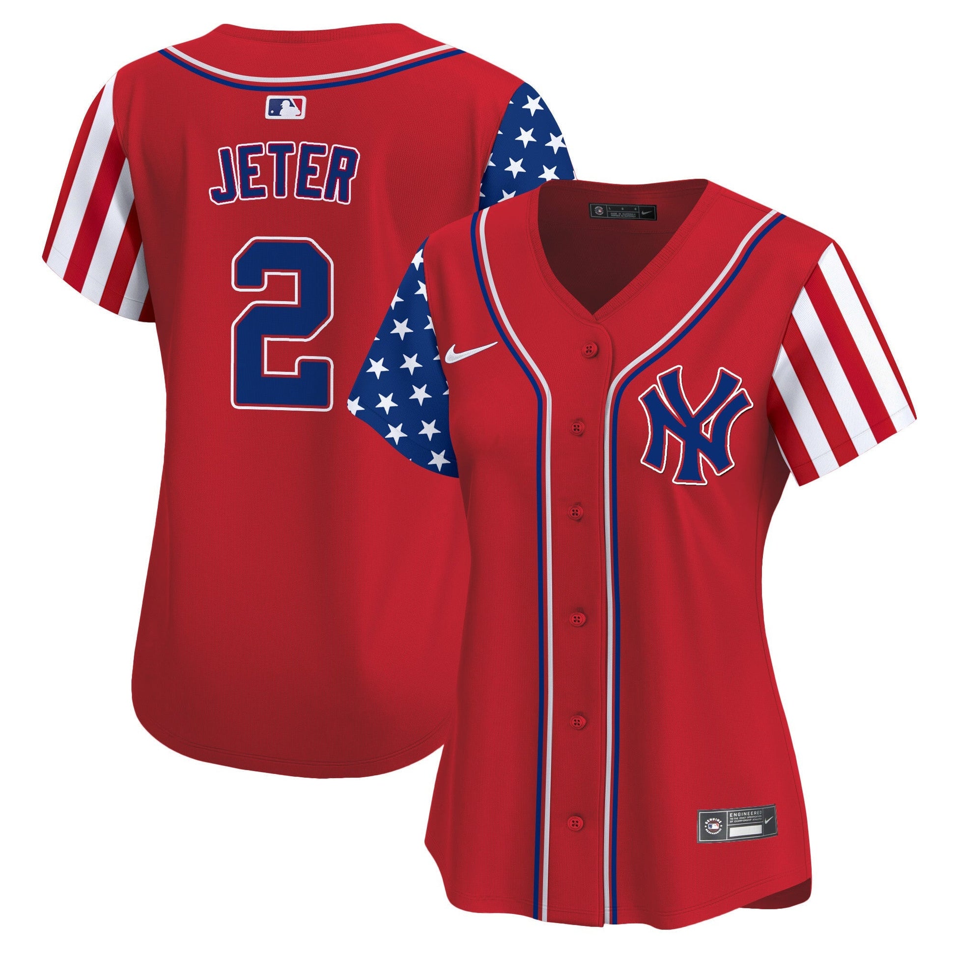 Women's New York Yankees 2024 Independence Day Vapor Premier Limited Jersey - All Stitched