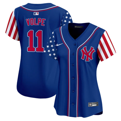 Women's New York Yankees 2024 Independence Day Vapor Premier Limited Jersey - All Stitched