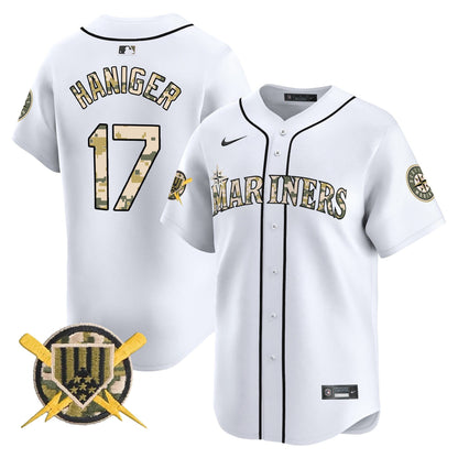 Men's Seattle Mariners Armed Forces Day Vapor Premier Limited Jersey - All Stitched