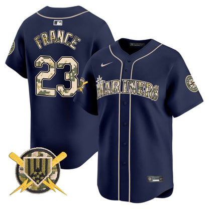 Men's Seattle Mariners Armed Forces Day Vapor Premier Limited Jersey - All Stitched