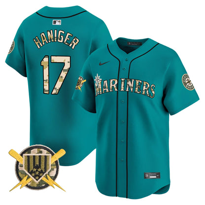 Men's Seattle Mariners Armed Forces Day Vapor Premier Limited Jersey - All Stitched