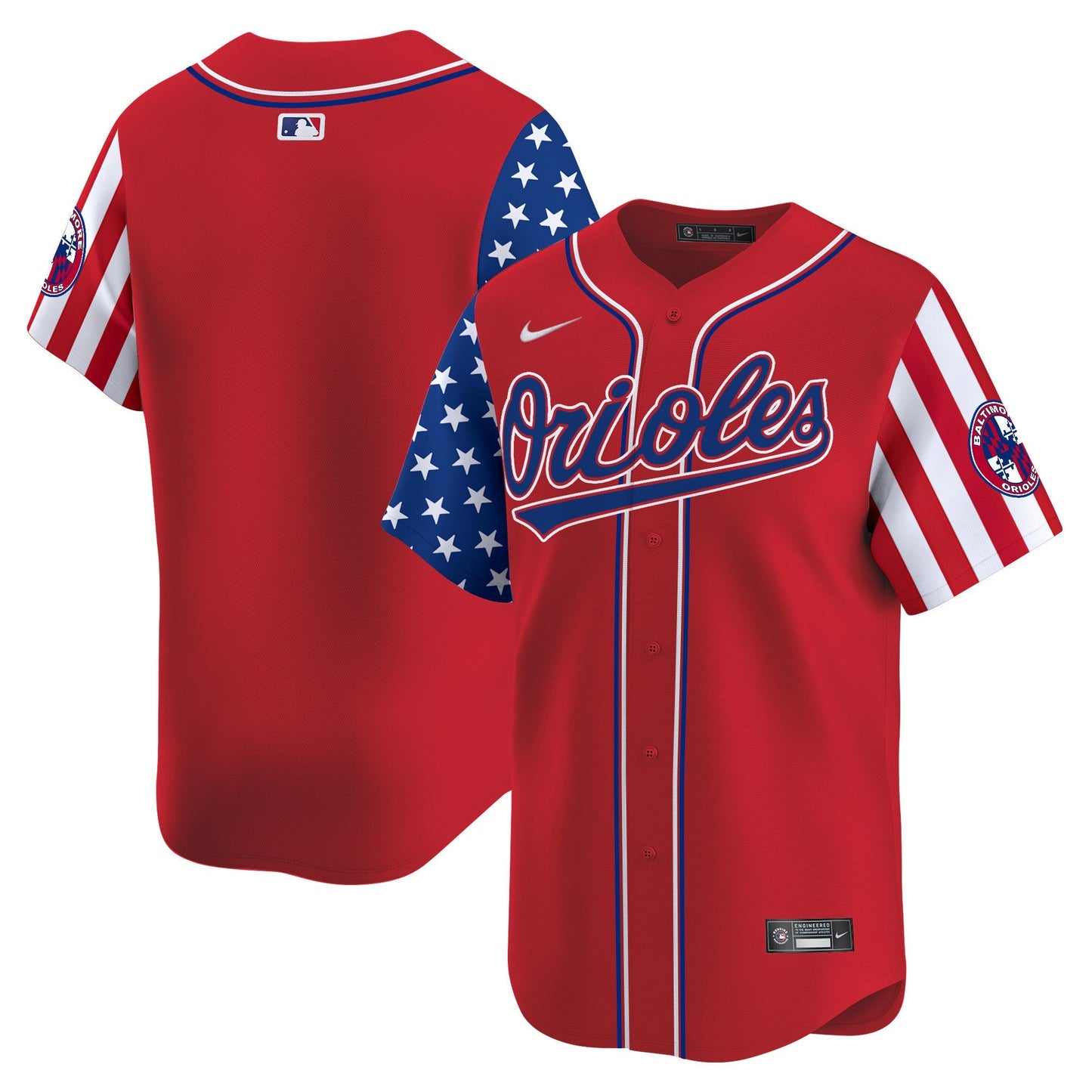 Men's Baltimore Orioles 2025 Independence Day Vapor Premier Limited Jersey - All Stitched
