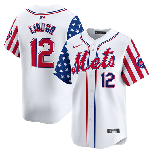 Men's Mets 2024 Independence Day Vapor Premier Limited Jersey - All Stitched