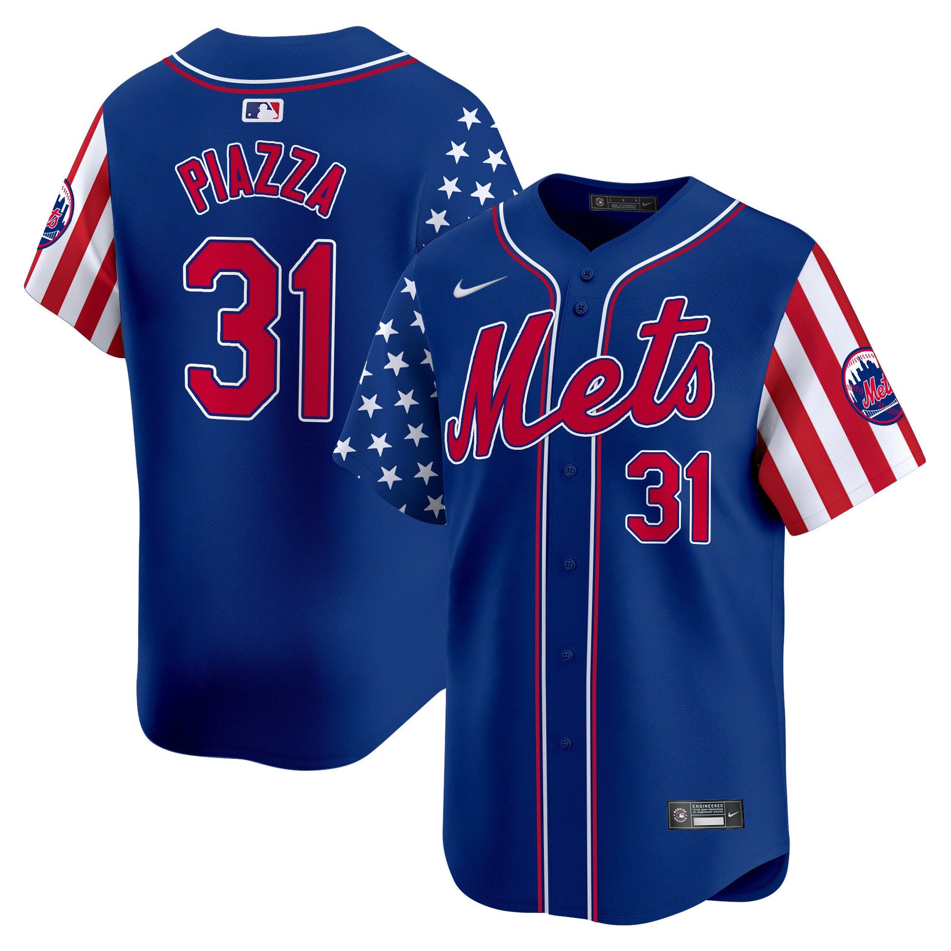 Men's Mets 2024 Independence Day Vapor Premier Limited Jersey - All Stitched