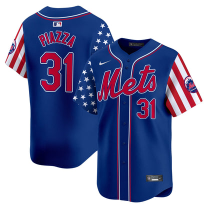 Men's Mets 2024 Independence Day Vapor Premier Limited Jersey - All Stitched