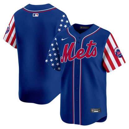 Men's Mets 2024 Independence Day Vapor Premier Limited Jersey - All Stitched