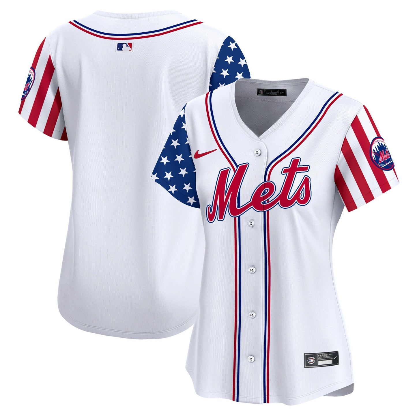 Women's Mets 2024 Independence Day Vapor Premier Limited Jersey - All Stitched