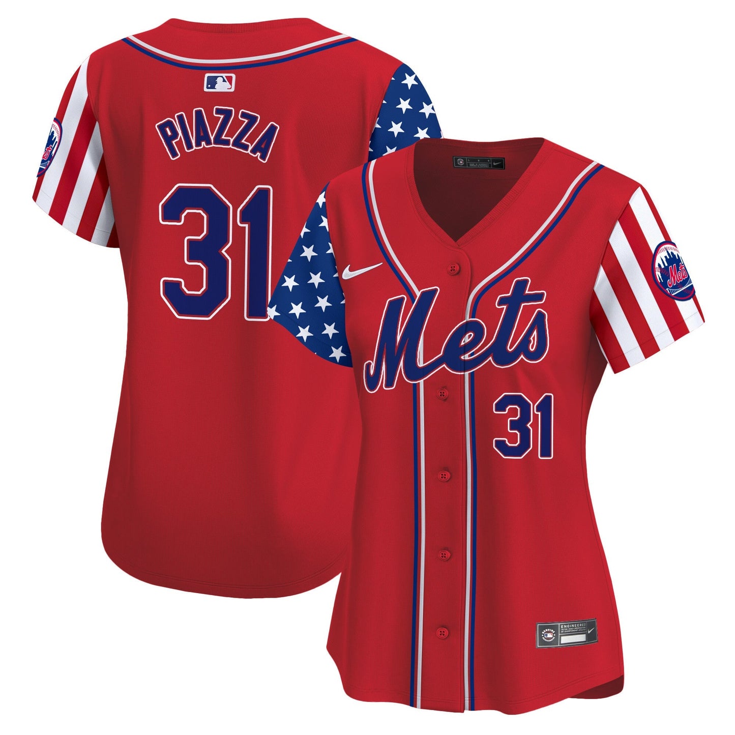 Women's Mets 2024 Independence Day Vapor Premier Limited Jersey - All Stitched
