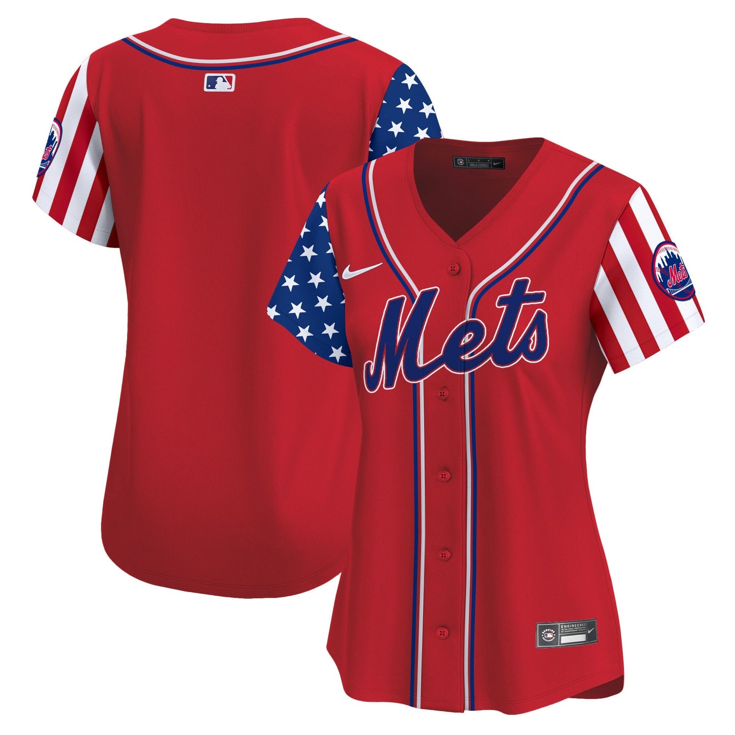 Women's Mets 2024 Independence Day Vapor Premier Limited Jersey - All Stitched