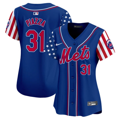 Women's Mets 2024 Independence Day Vapor Premier Limited Jersey - All Stitched