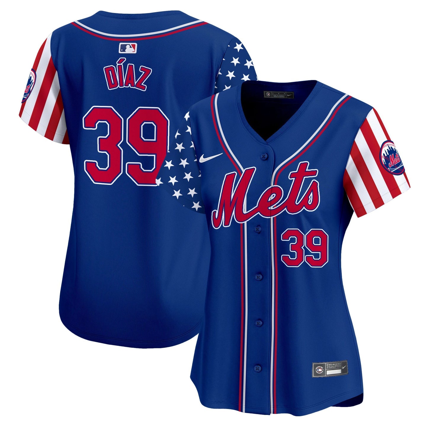 Women's Mets 2024 Independence Day Vapor Premier Limited Jersey - All Stitched