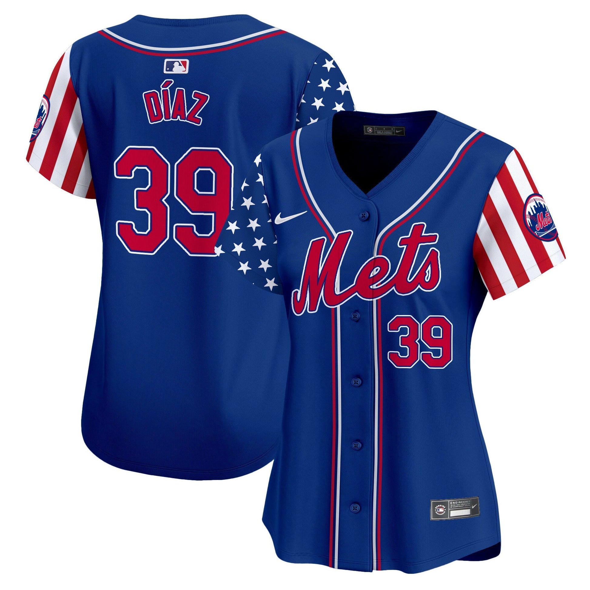 Women's Mets 2024 Independence Day Vapor Premier Limited Jersey - All Stitched
