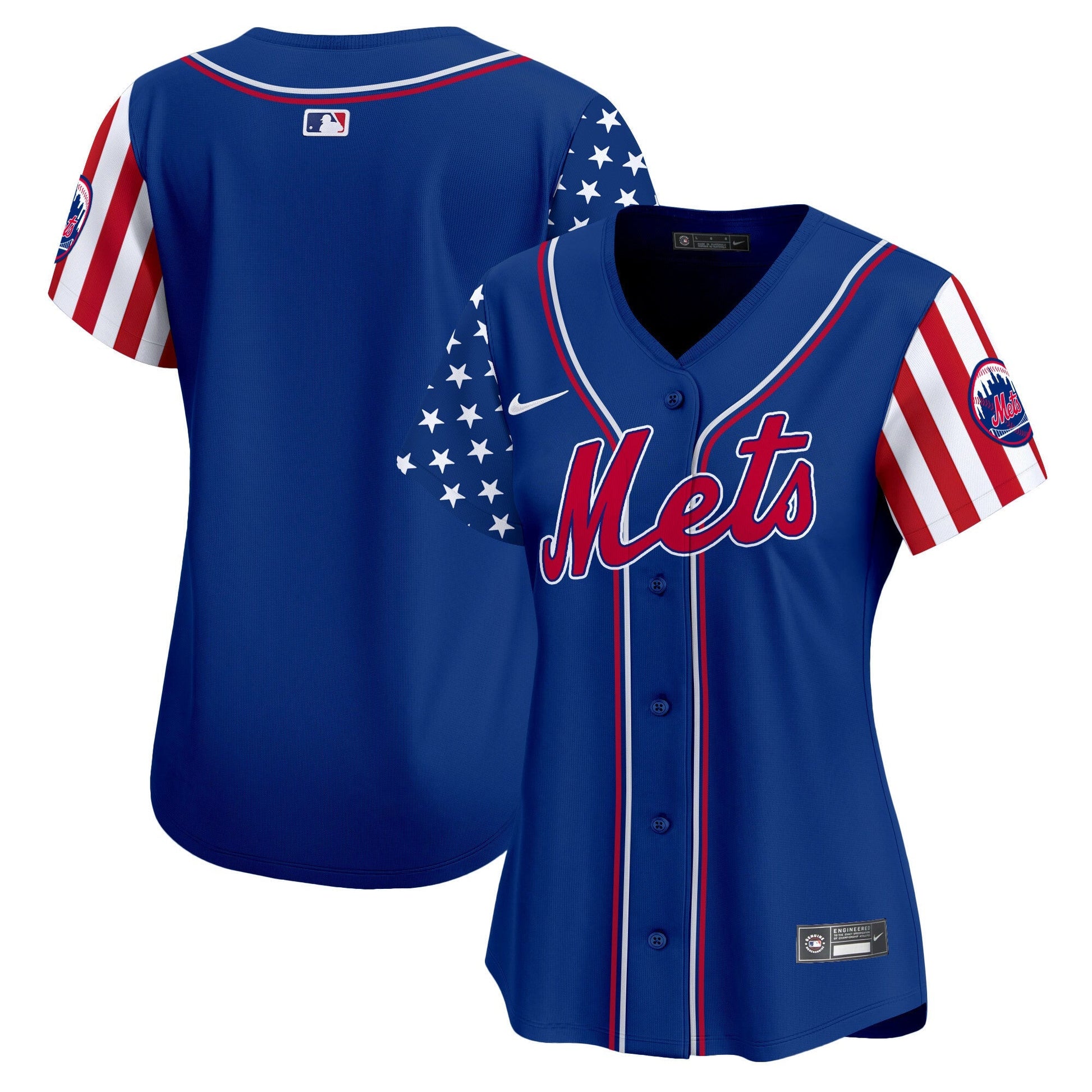 Women's Mets 2024 Independence Day Vapor Premier Limited Jersey - All Stitched
