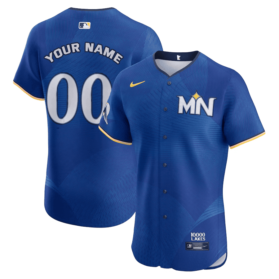 Minnesota Twins Royal 2024 City Connect Limited Custom Jersey - All Stitched