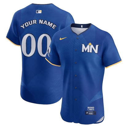 Minnesota Twins Royal 2024 City Connect Limited Custom Jersey - All Stitched