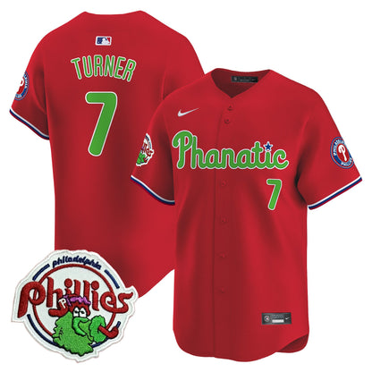 Phillies Phanatic Patch Vapor Premier Limited Jersey - All Stitched
