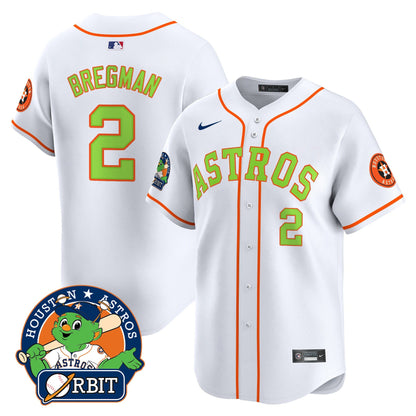Men's Astros Orbit Patch Vapor Premier Limited Jersey V2 - All Stitched