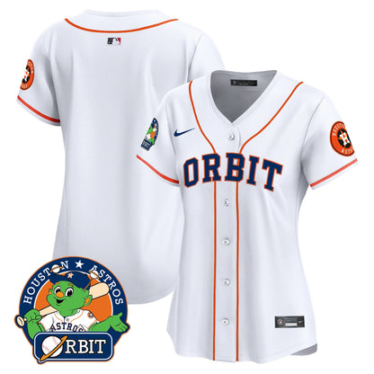 Women's Astros Orbit Patch Vapor Premier Limited Jersey - All Stitched