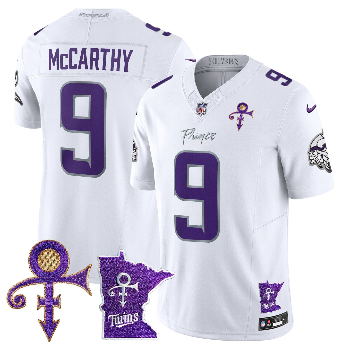 Minnesota Vikings 2024 Prince Vapor Limited Jersey V2 - All Stitched