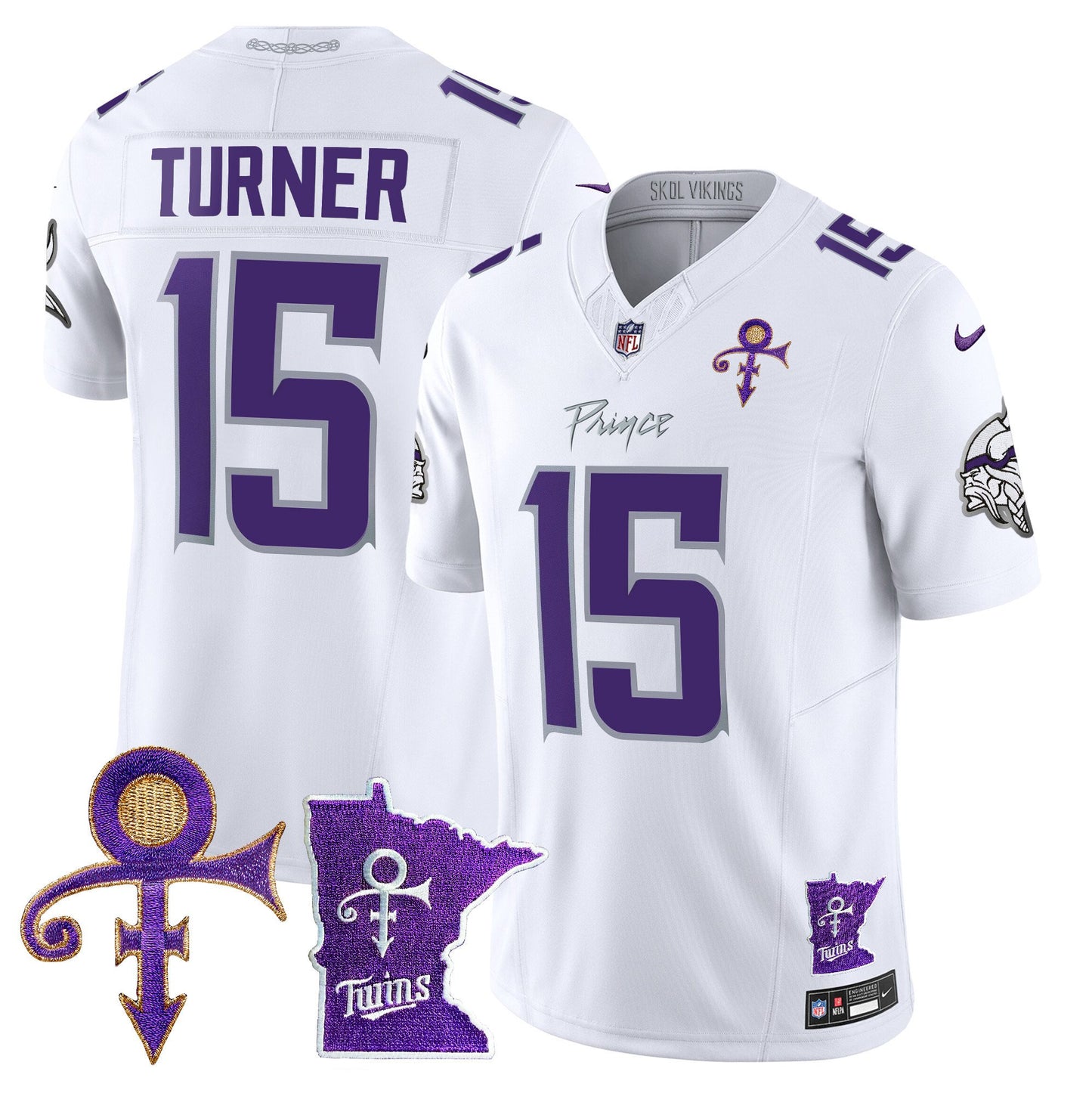Minnesota Vikings 2024 Prince Vapor Limited Jersey V2 - All Stitched