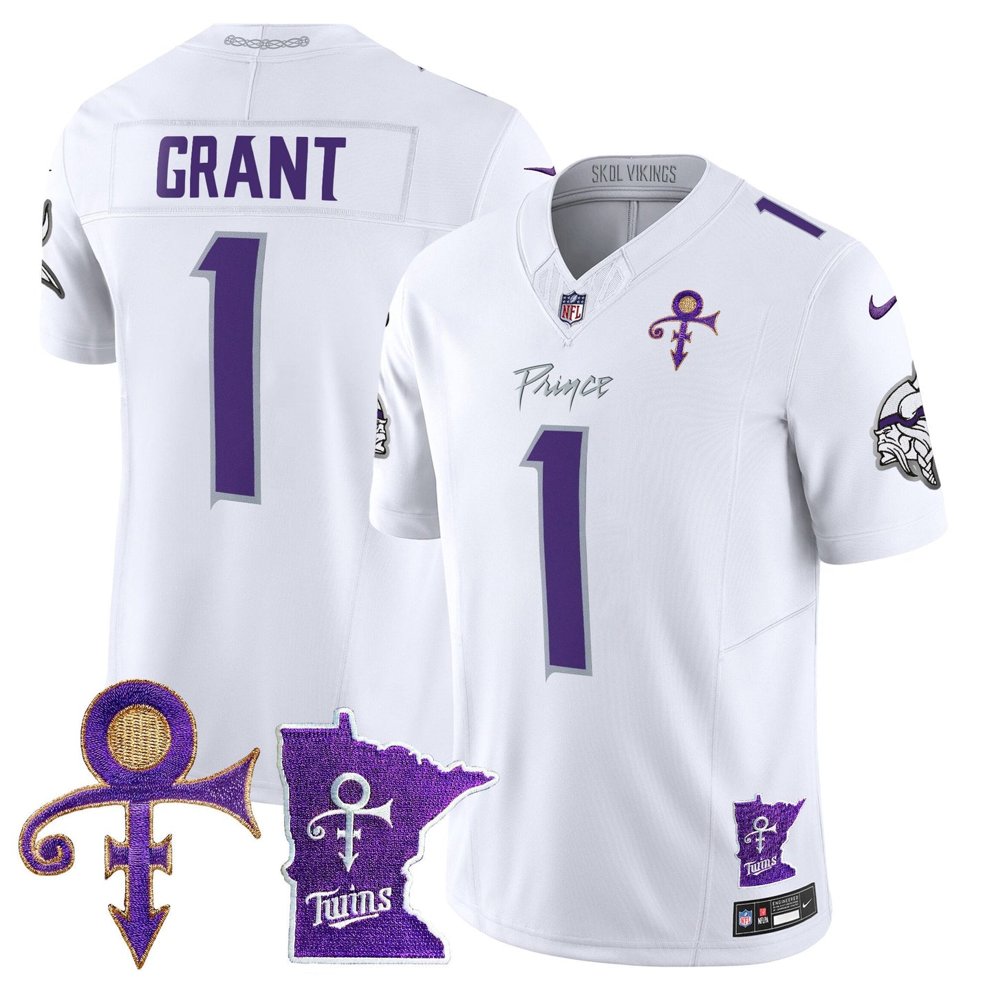 Minnesota Vikings 2024 Prince Vapor Limited Jersey V2 - All Stitched