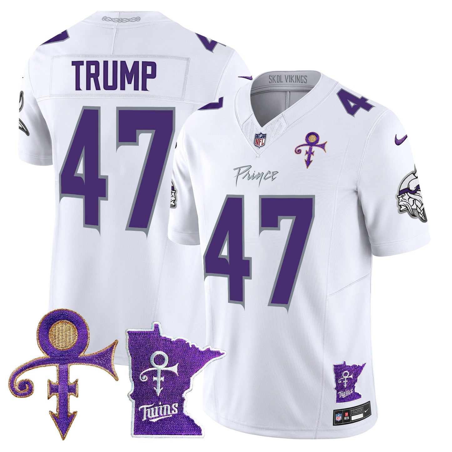 Minnesota Vikings 2024 Prince Vapor Limited Jersey V2 - All Stitched