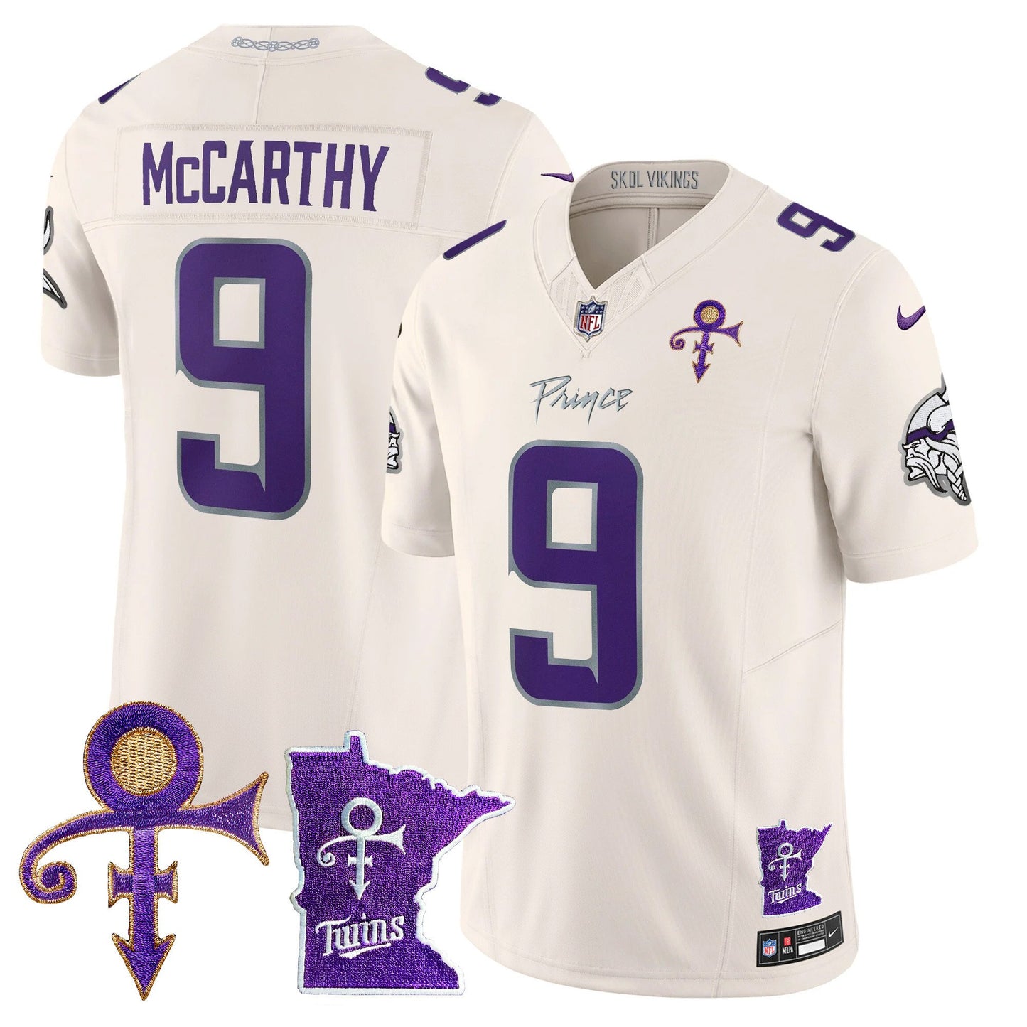 Minnesota Vikings 2024 Prince Vapor Limited Jersey V2 - All Stitched