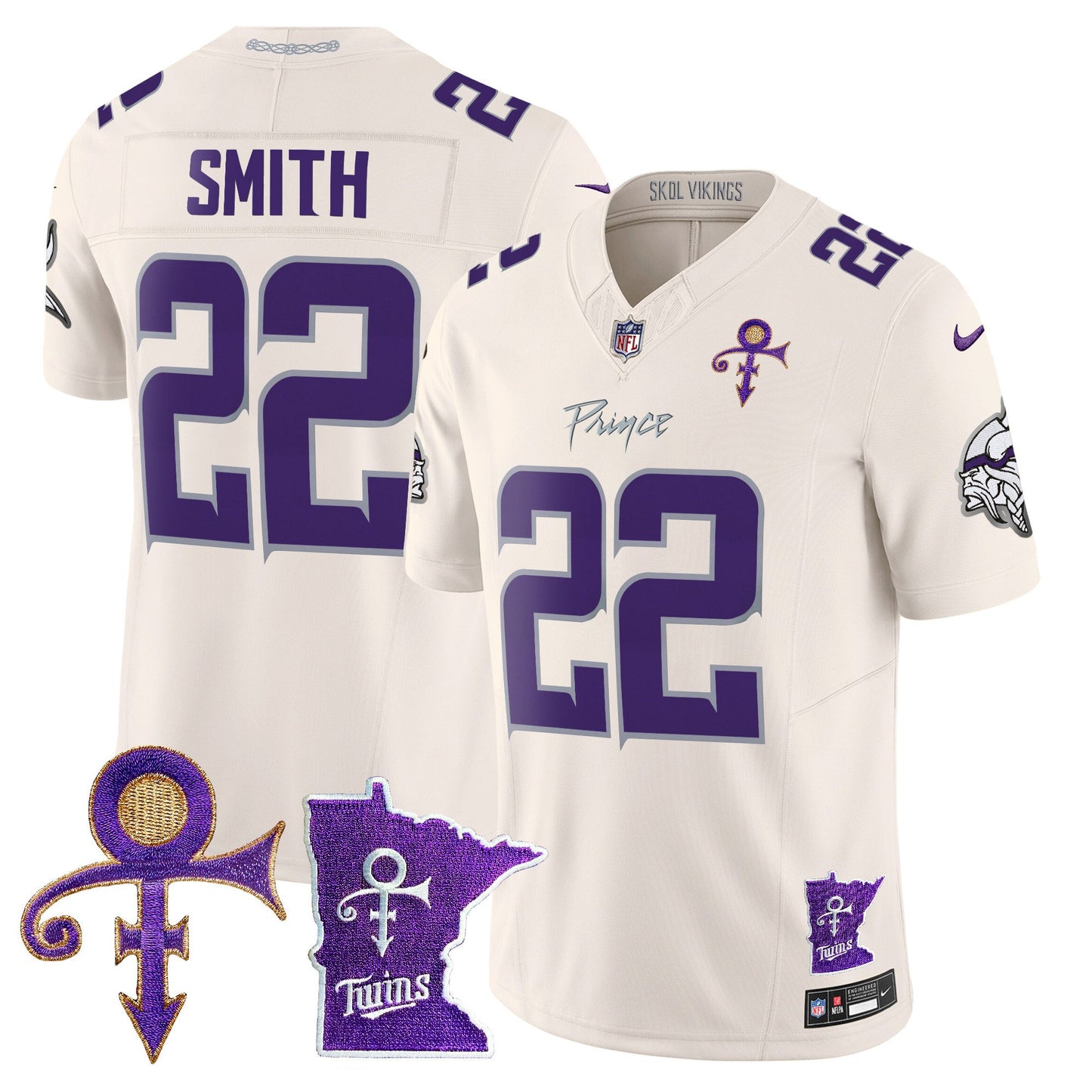 Minnesota Vikings 2024 Prince Vapor Limited Jersey V2 - All Stitched