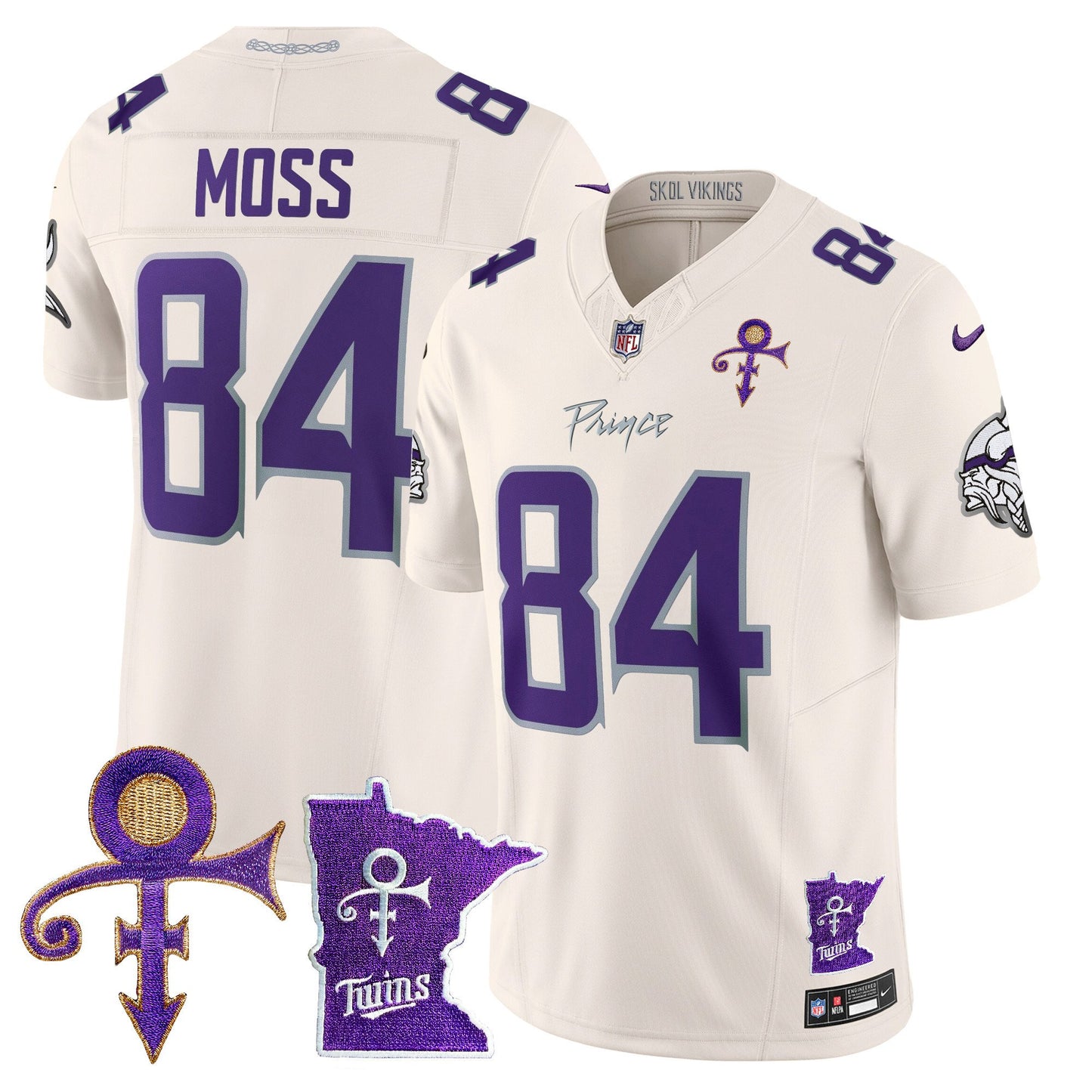Minnesota Vikings 2024 Prince Vapor Limited Jersey V2 - All Stitched