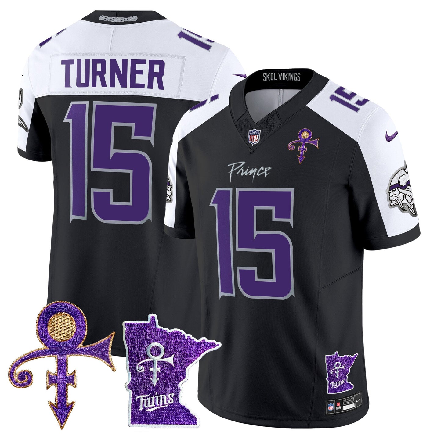 Minnesota Vikings 2024 Prince Vapor Limited Jersey V2 - All Stitched