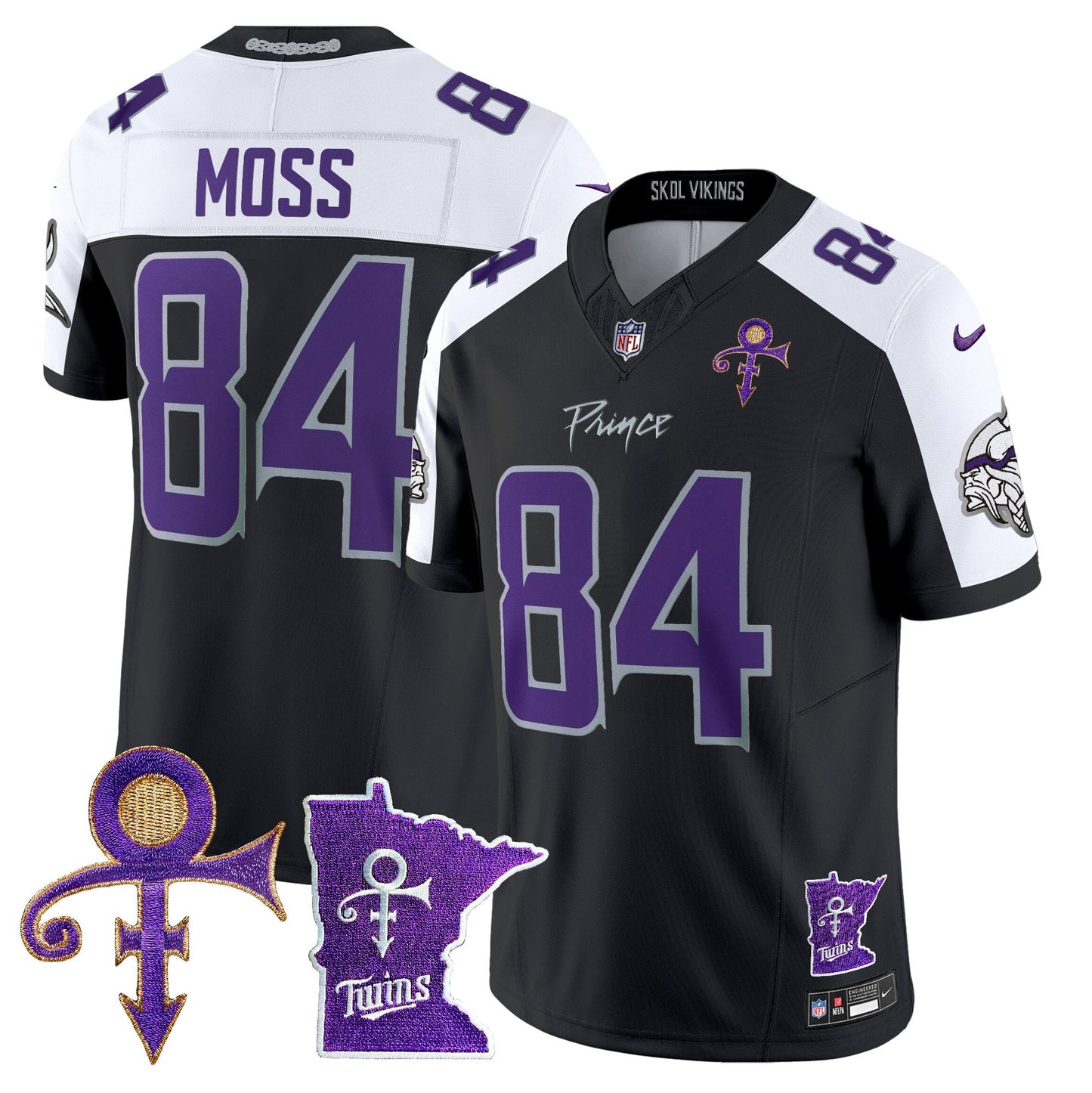 Minnesota Vikings 2024 Prince Vapor Limited Jersey V2 - All Stitched