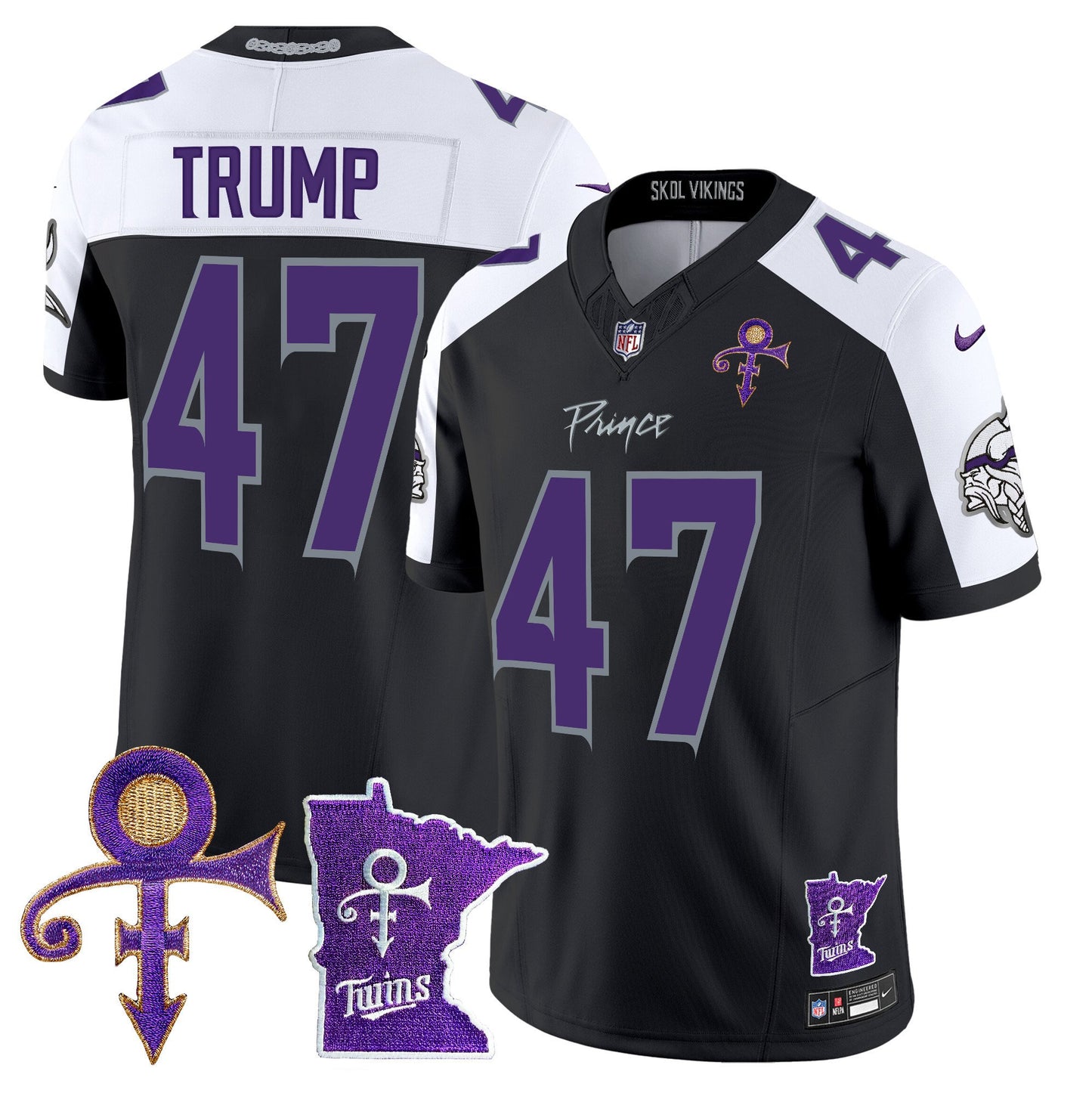 Minnesota Vikings 2024 Prince Vapor Limited Jersey V2 - All Stitched