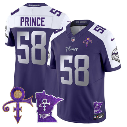 Minnesota Vikings 2024 Prince Vapor Limited Jersey V2 - All Stitched