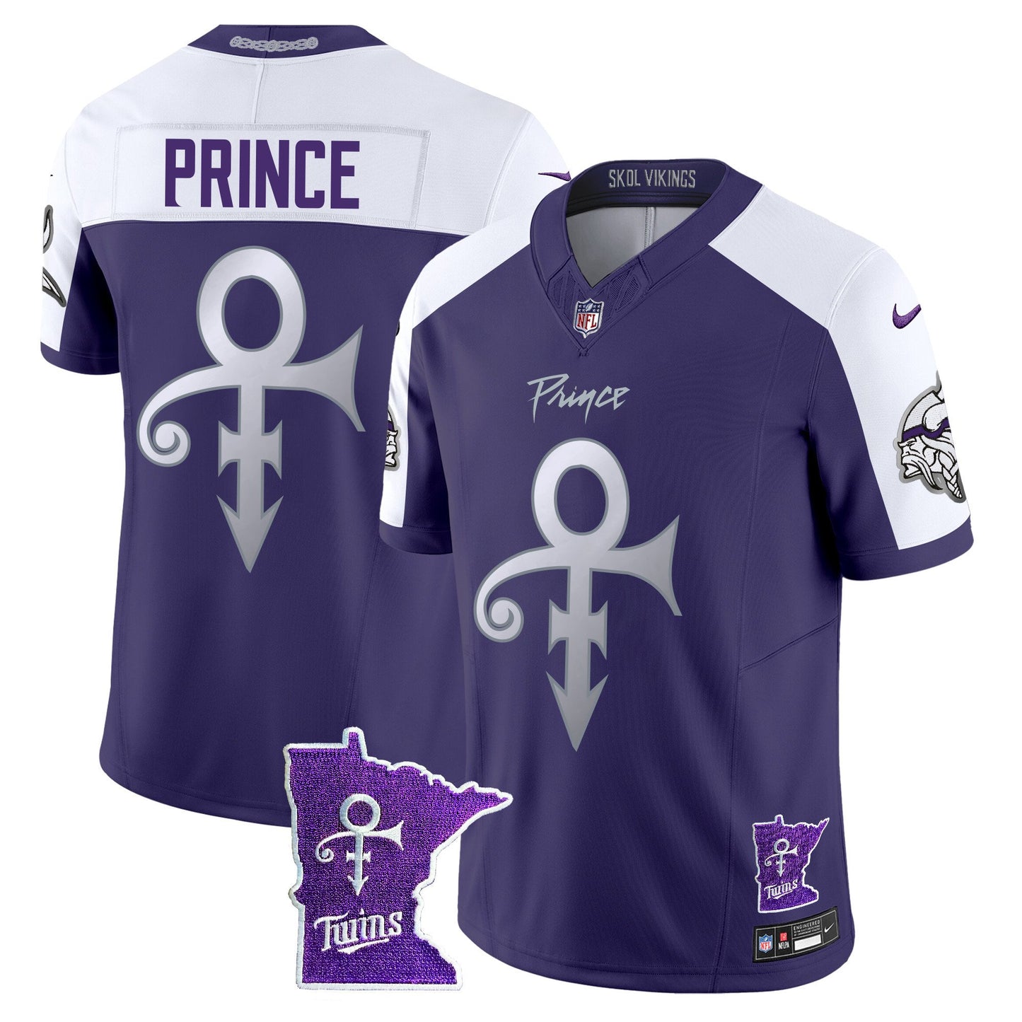 Minnesota Vikings 2024 Prince Vapor Limited Jersey V2 - All Stitched