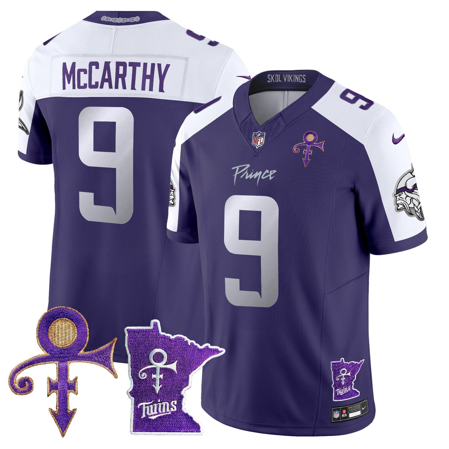 Minnesota Vikings 2024 Prince Vapor Limited Jersey V2 - All Stitched