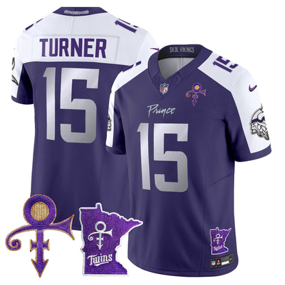 Minnesota Vikings 2024 Prince Vapor Limited Jersey V2 - All Stitched