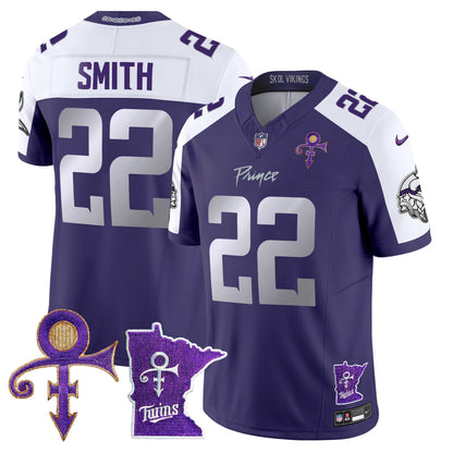 Minnesota Vikings 2024 Prince Vapor Limited Jersey V2 - All Stitched
