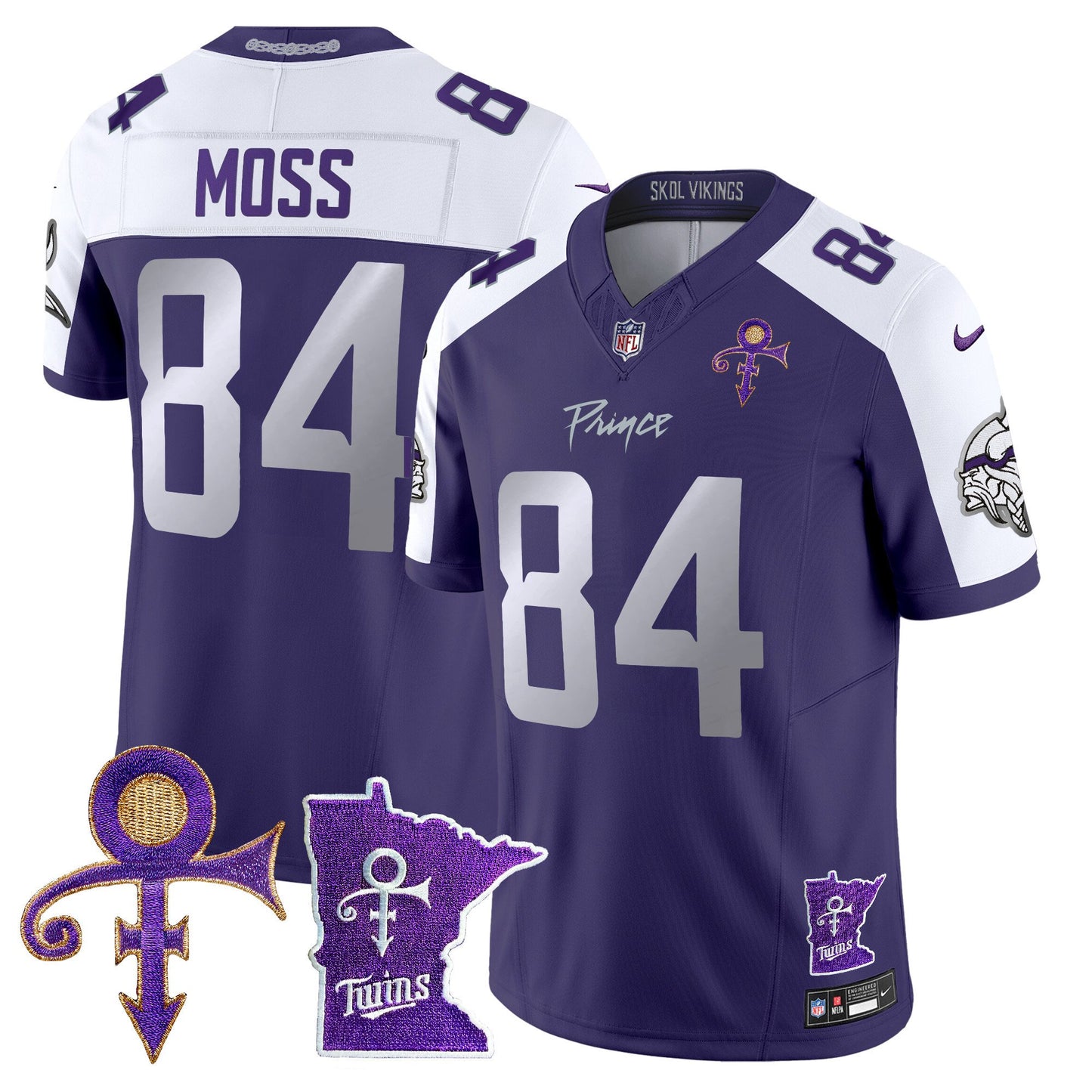 Minnesota Vikings 2024 Prince Vapor Limited Jersey V2 - All Stitched