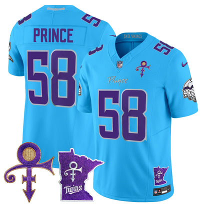 Minnesota Vikings 2024 Prince Vapor Limited Jersey V2 - All Stitched