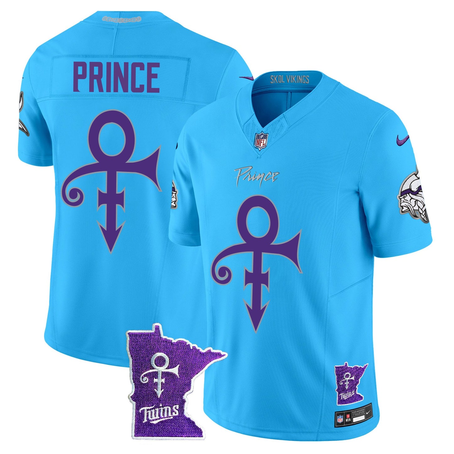 Minnesota Vikings 2024 Prince Vapor Limited Jersey V2 - All Stitched