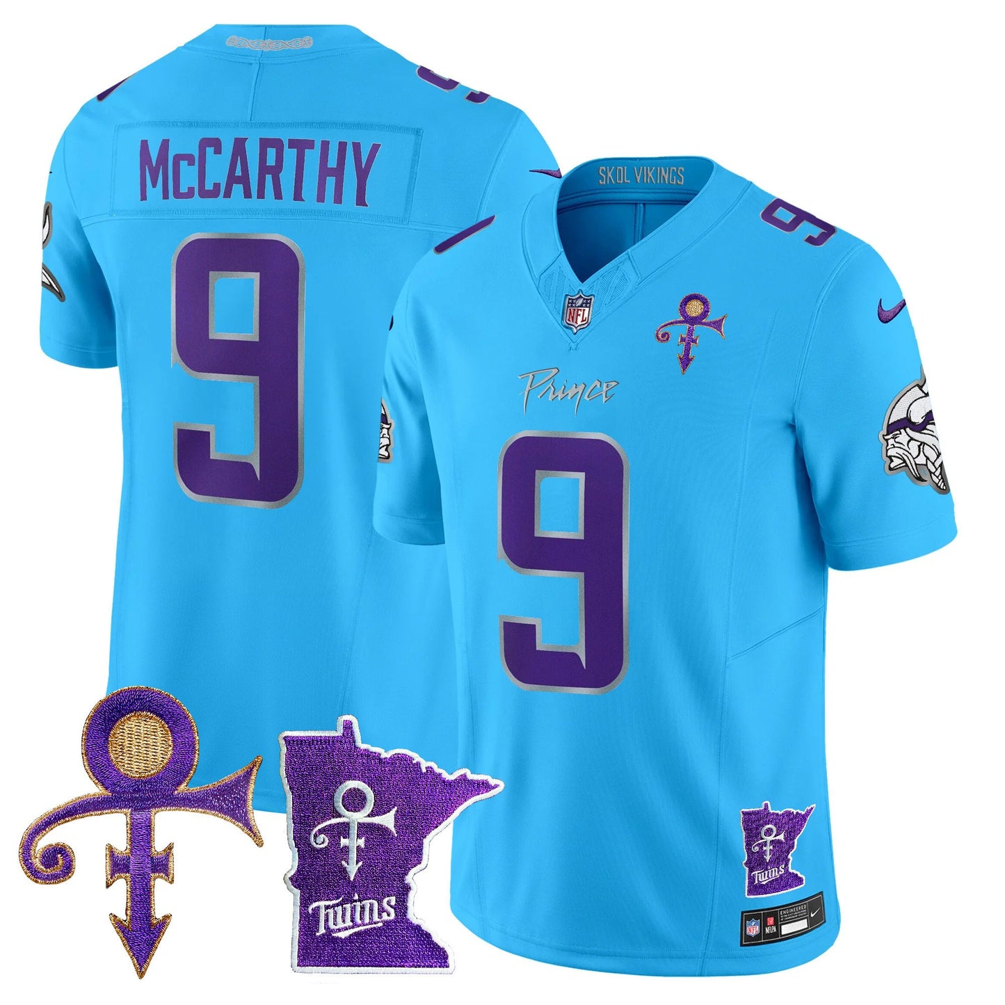 Minnesota Vikings 2024 Prince Vapor Limited Jersey V2 - All Stitched