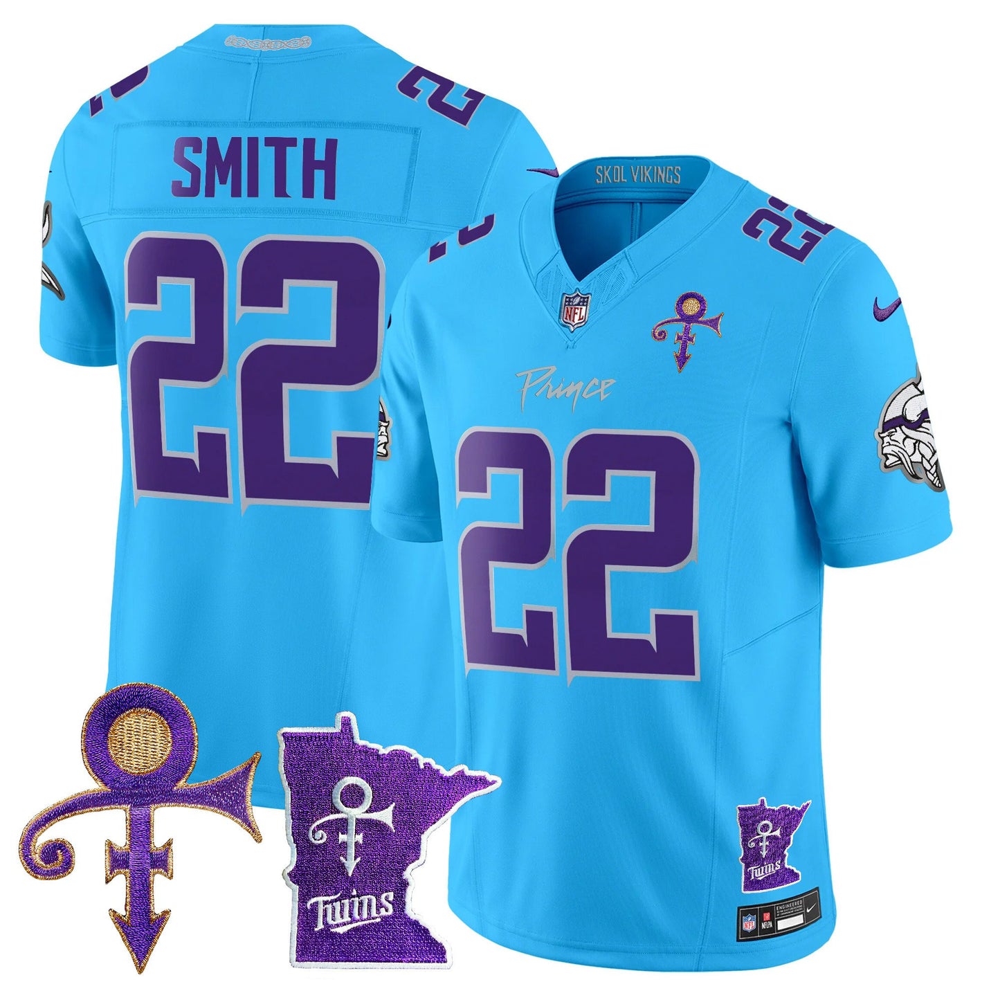 Minnesota Vikings 2024 Prince Vapor Limited Jersey V2 - All Stitched