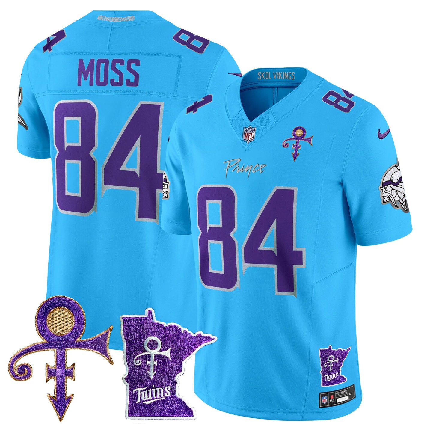 Minnesota Vikings 2024 Prince Vapor Limited Jersey V2 - All Stitched