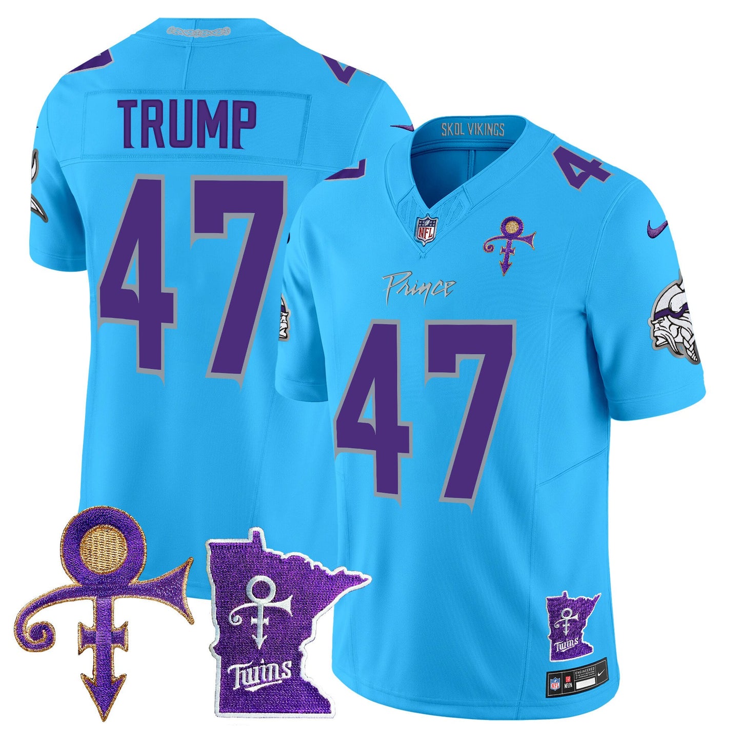 Minnesota Vikings 2024 Prince Vapor Limited Jersey V2 - All Stitched